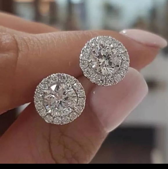 925sterlingSILVER  simulated diamond - Picture 2 of 4